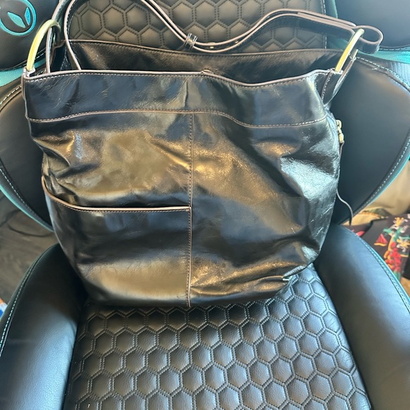 HOBO Black Leather Hobo Bag - Picture 1 of 3